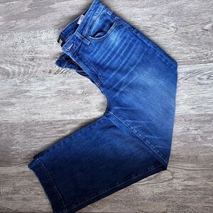 PAIGE Wide Leg Cropped Jeans